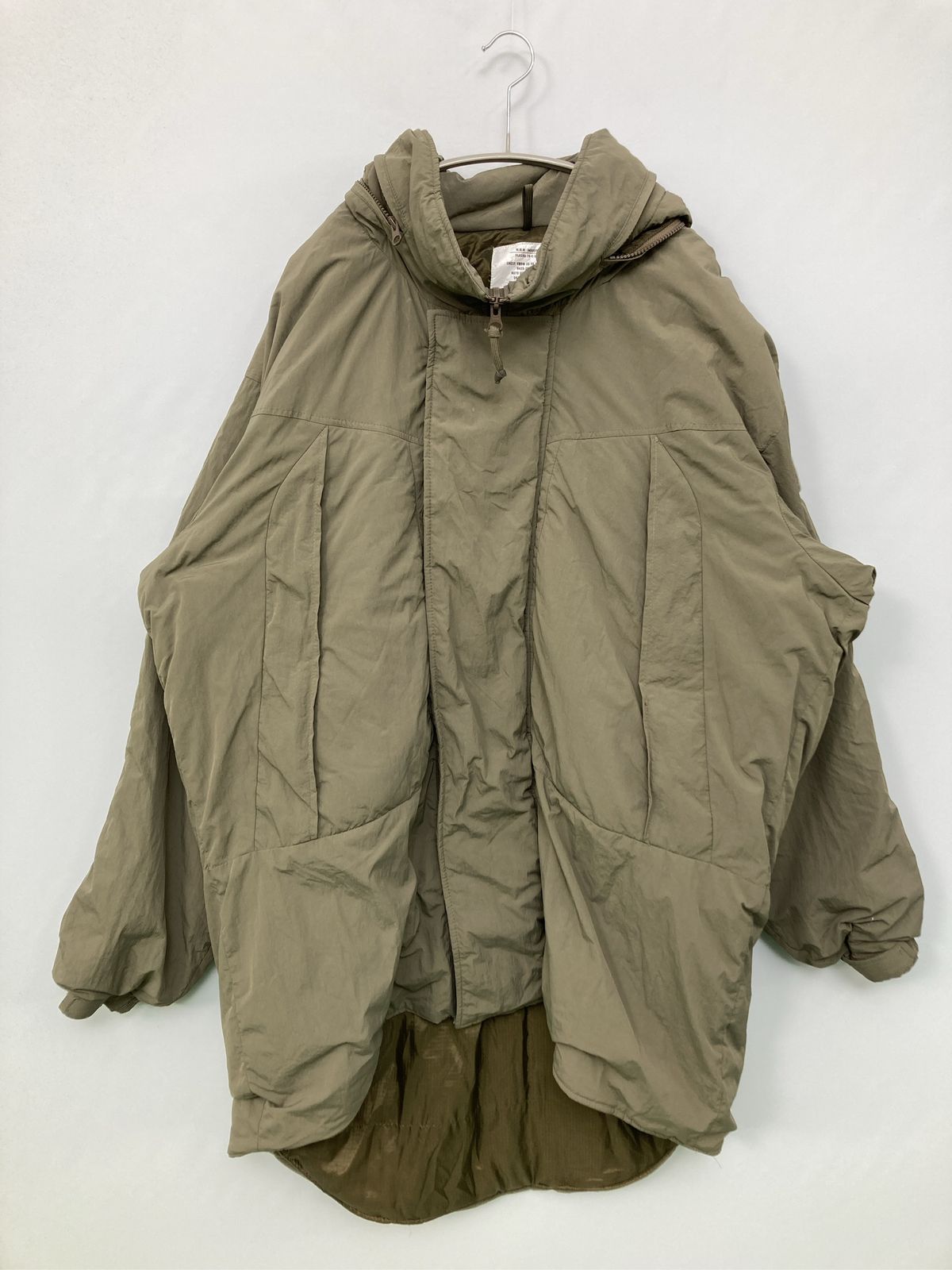 FREAK'S STORE フリークスストア モッズコート S カーキ ナイロン 無地 ブランドロゴ ロング丈 フードあり レディース 6,006円