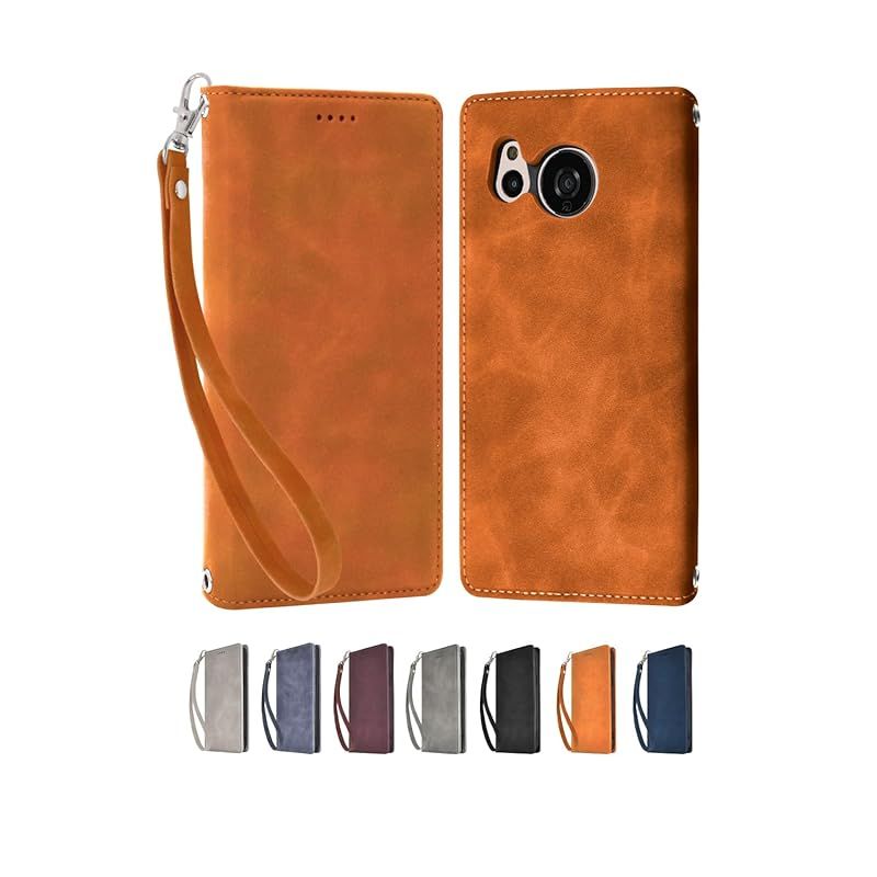 [Brand New] Shizuka Will AQUOS Sense8 SH-54D Case Cover for SHG11 Handbook Type Aquos Sense 8 Eye Foundation 2 Brown 1 Pack