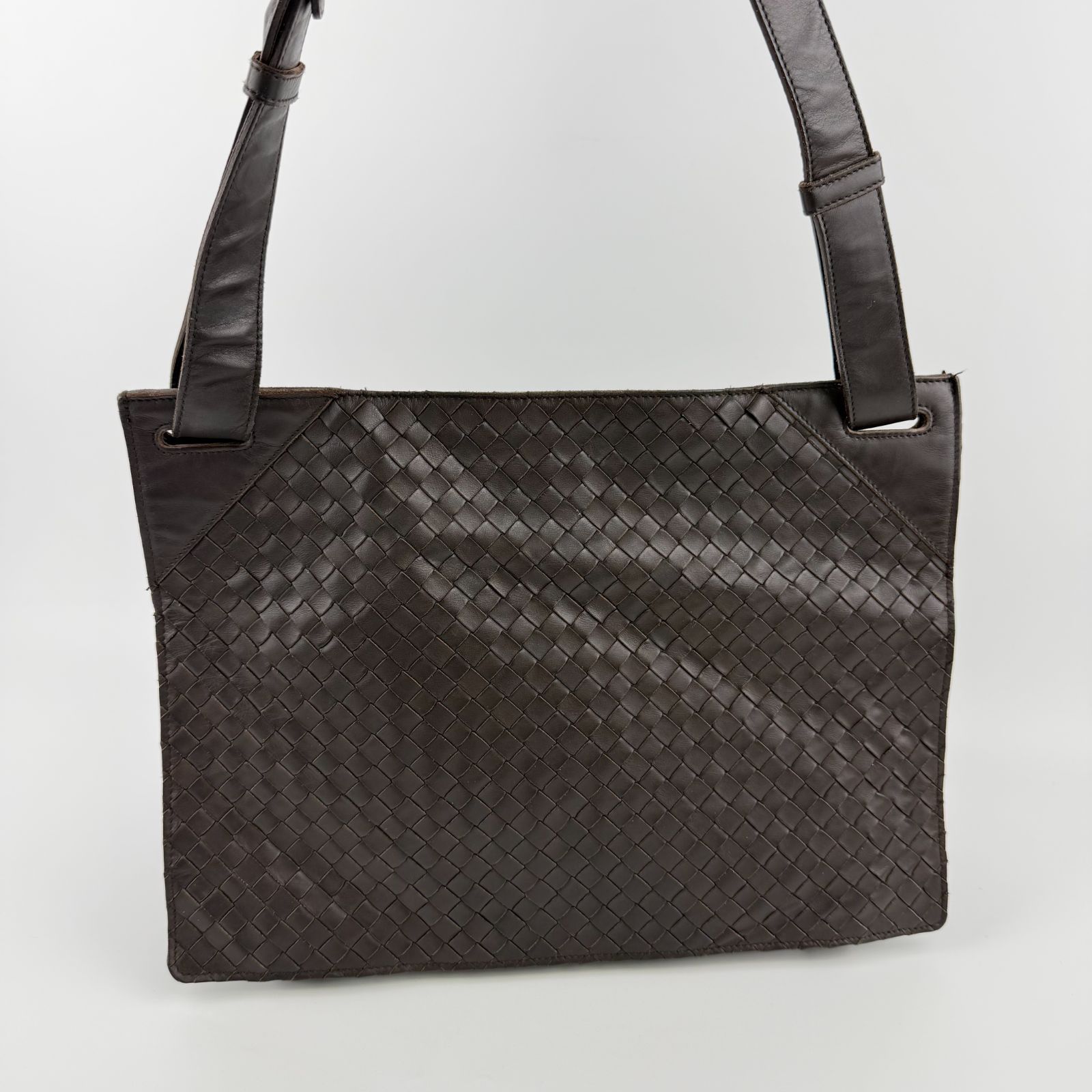 中古】Bottega Veneta ボッテガヴェネタ イントレチャート ショルダー