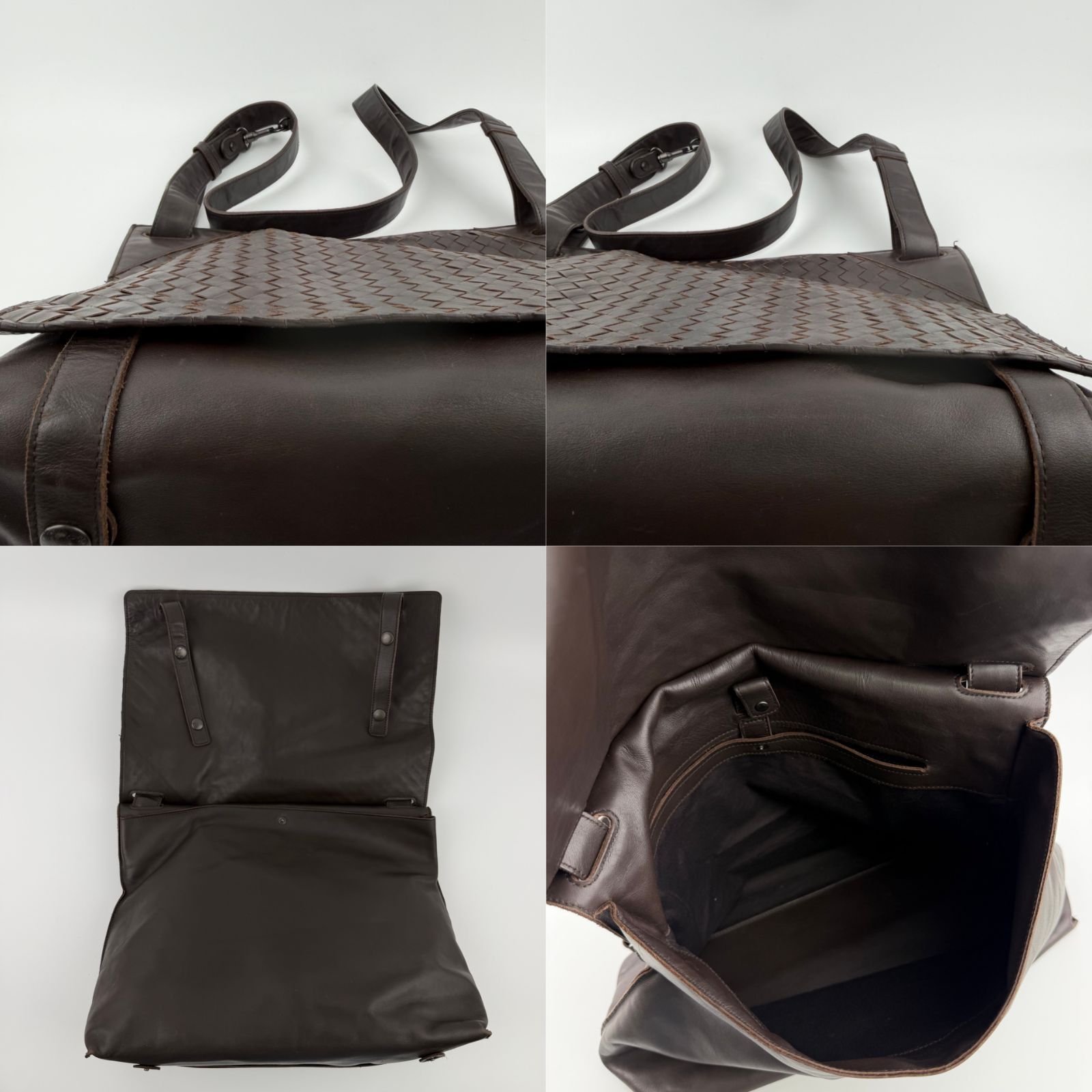 中古】Bottega Veneta ボッテガヴェネタ イントレチャート ショルダー 