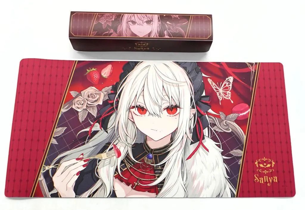 [Used] Supply Nijisanji Happy B-day to Kuzuha large rubber mat (play mat) B ver.