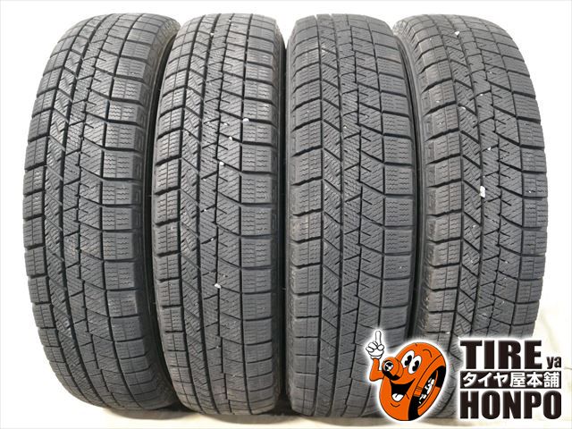 【中古 冬用】4本セット 165/70R14 81Q ダンロップ ウィンターマックスWM03 スタッドレスタイヤ 中古タイヤ