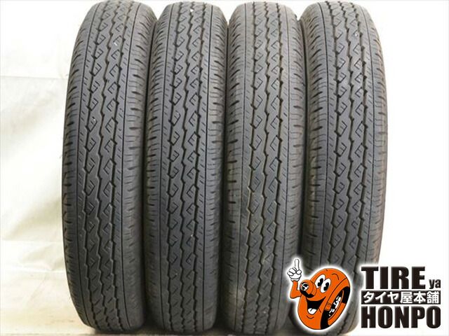 【中古 夏用】4本セット 155/80R14 88/86N ブリヂストン V600 サマータイヤ 中古タイヤ