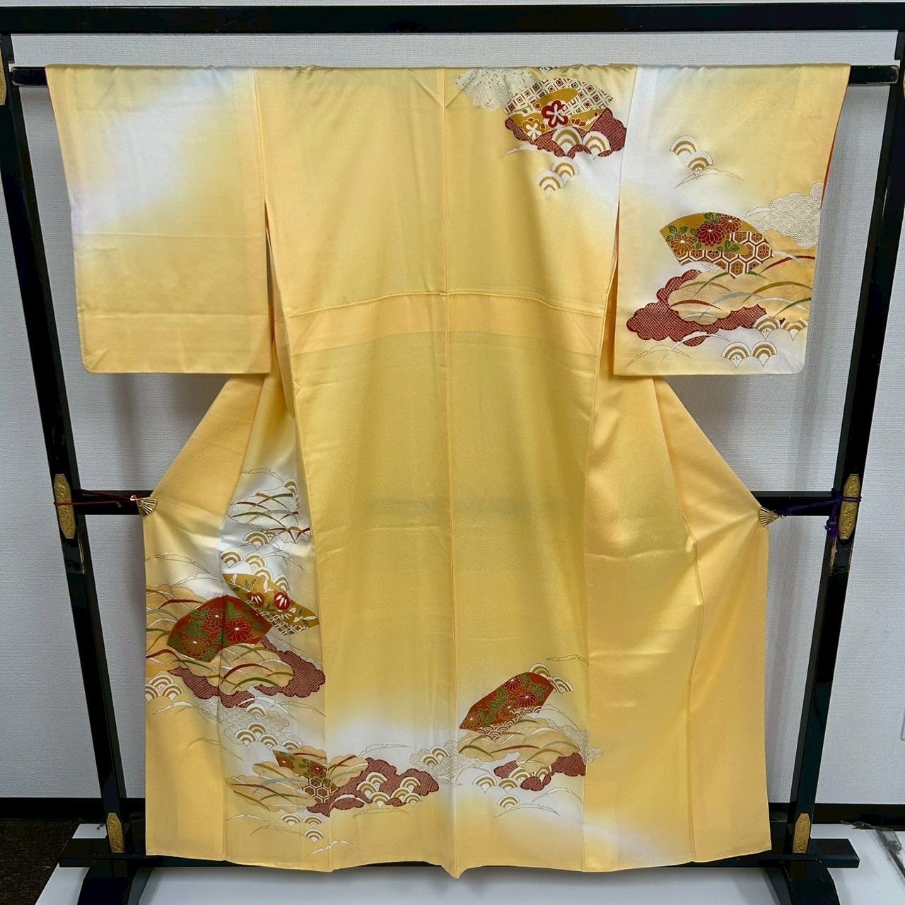 付下げ 本金箔 紋無し 古典柄 訪問着 正絹 着物 MK-889 - メルカリ