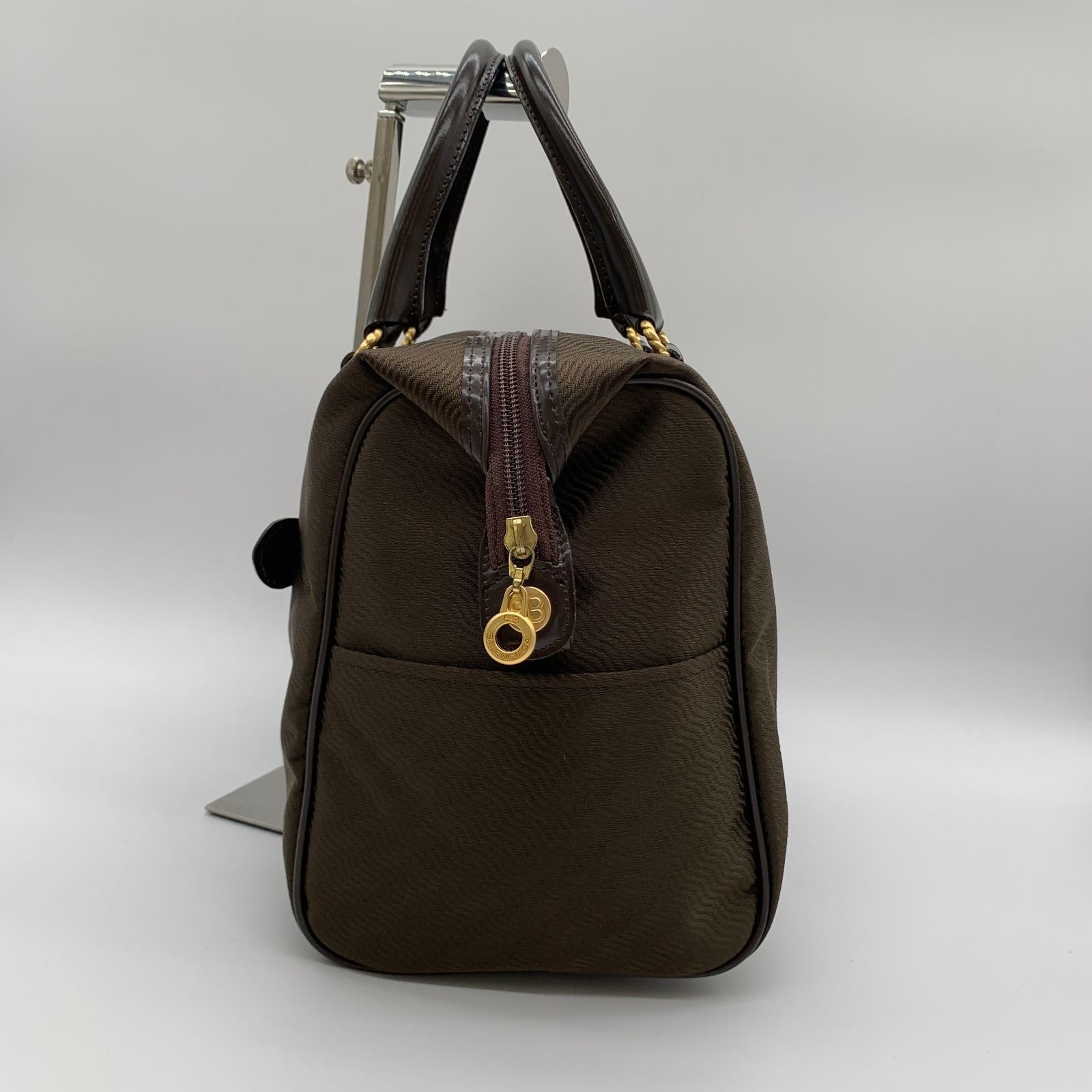 BALENCIAGA バレンシアガ ハンドバッグ ミニボストン レザー ナイロン 