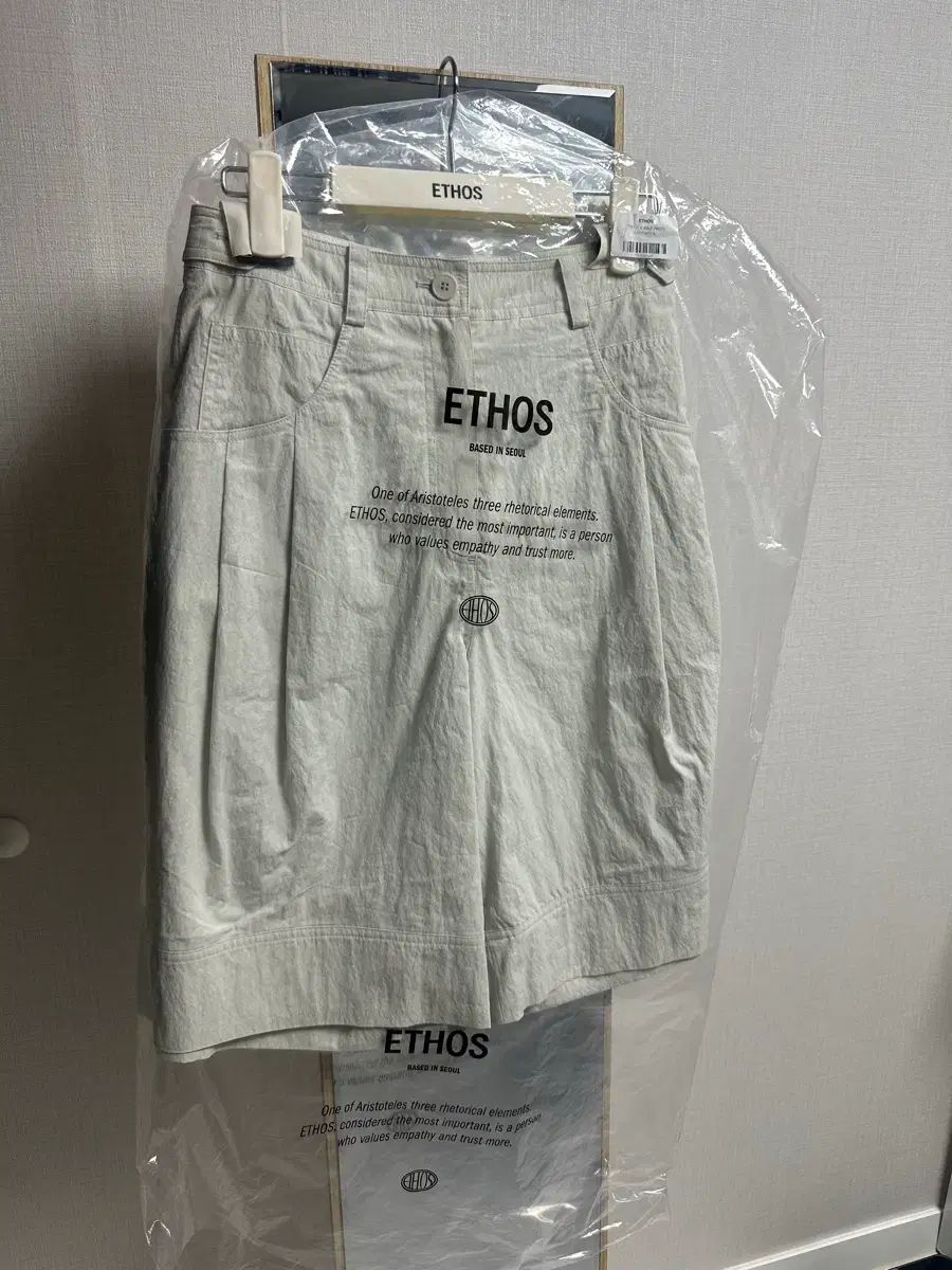 (新品) エトス ETHOS ピンタック ハーフ パンツ