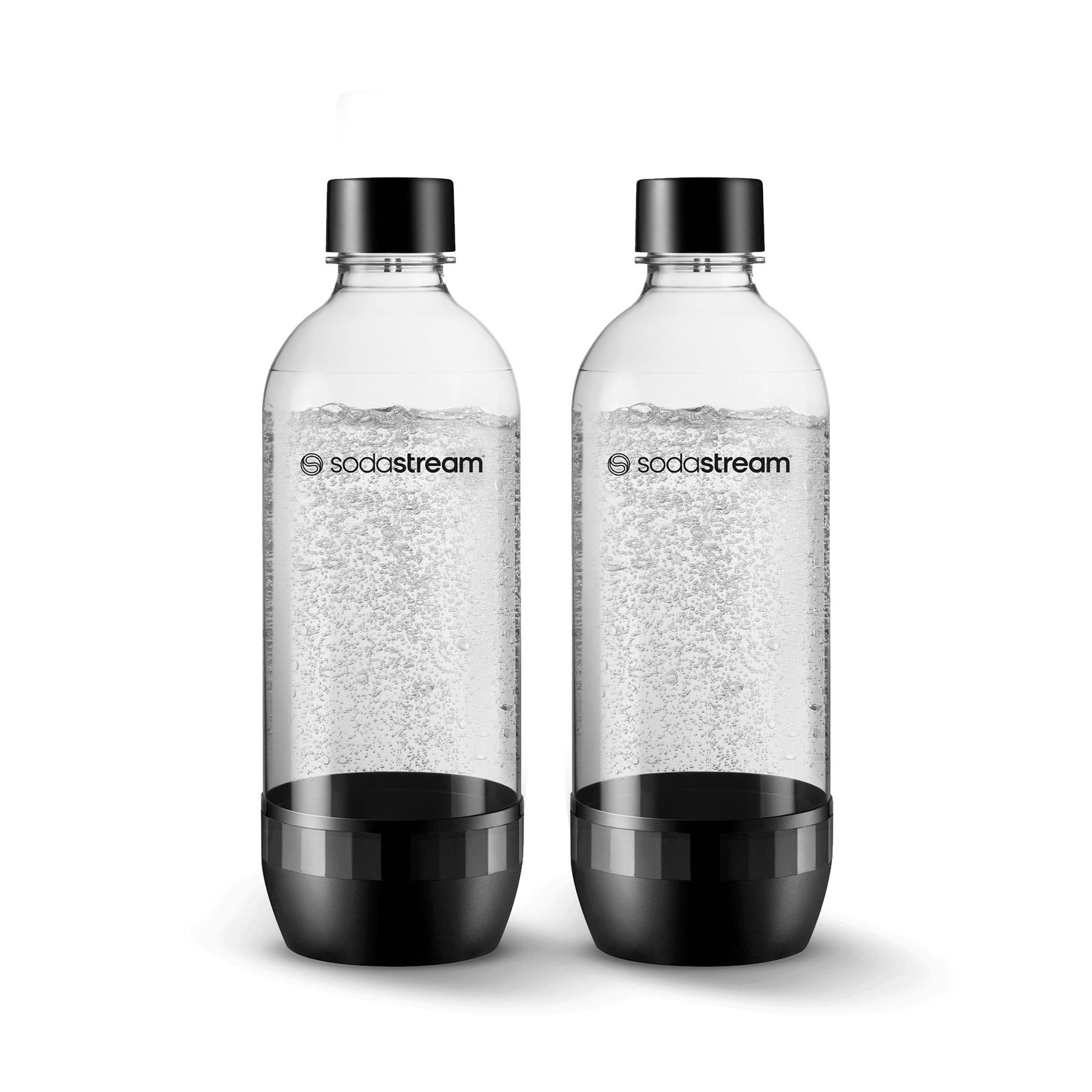 新品 SodaStream 食洗機対応 1L クラシック DWS 炭酸ボトル ブラック (ツインパック) 2本パック