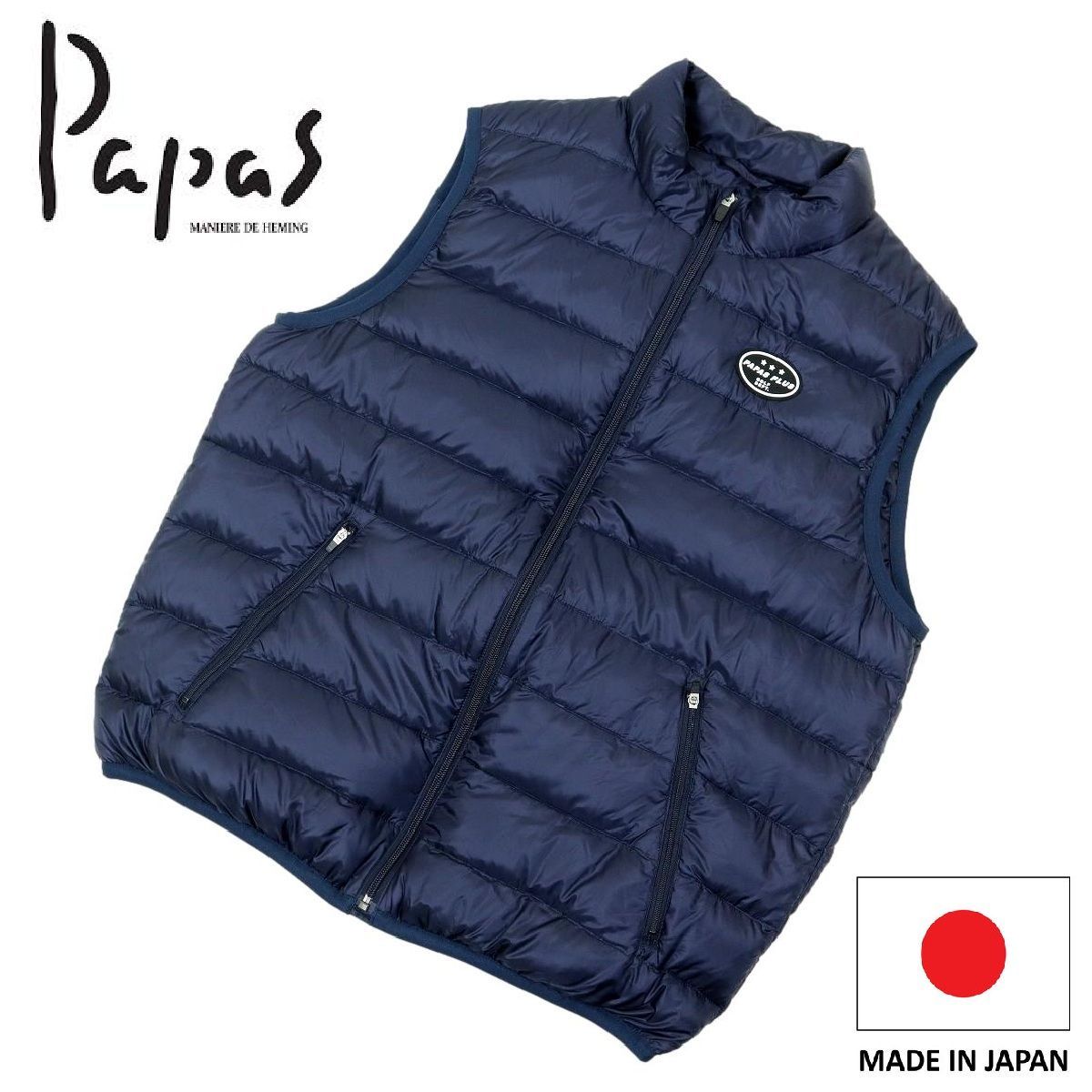 最低価格の【新品同様】【日本製】Papas GOLF パパスゴルフ ダウン