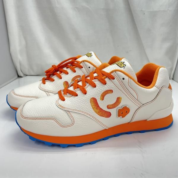 【中古】SANGACIO×Cheetos にゅーず スニーカー サイズ27cm 白×橙 サンガッチョ[91]