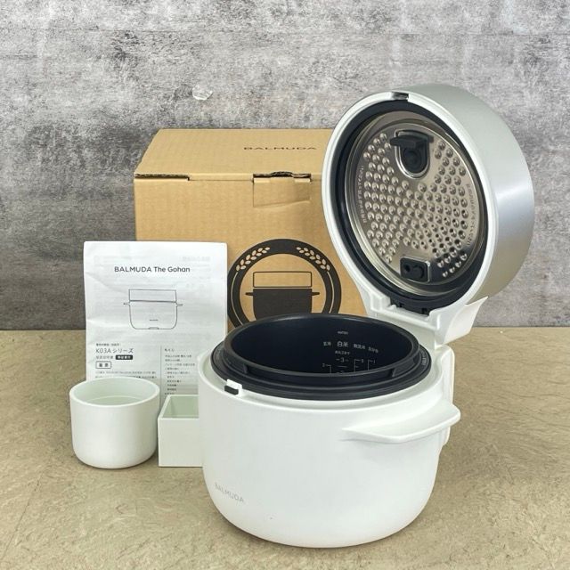 展示品 バルミューダ ザ ゴハン 電気炊飯器 K03A-WH ホワイト 0.54L 3