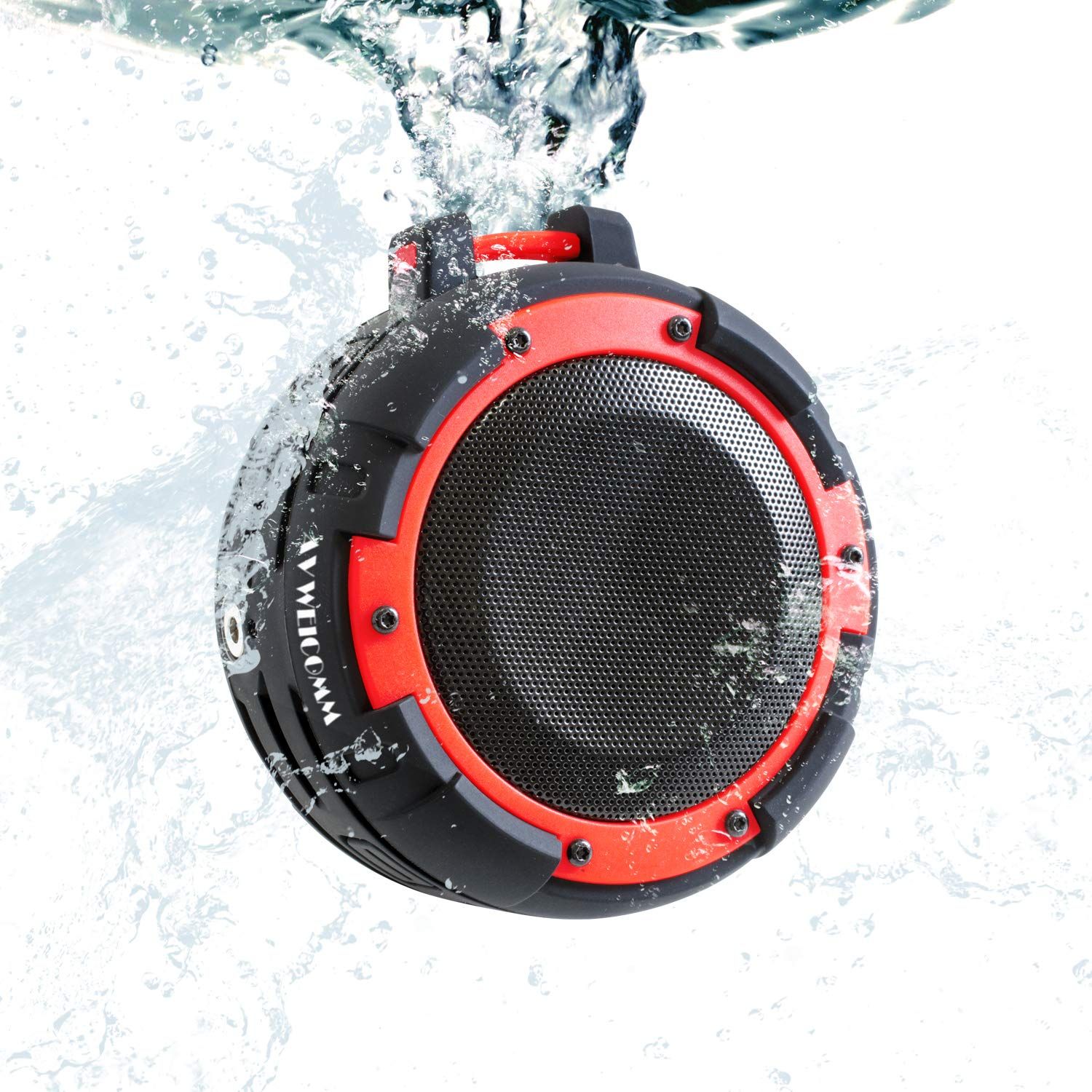 新品 KYOHAYA Bluetooth スピーカー アウトドア 防水 IPX8 風呂 吸盤 重低音 大音量 車 小型 コンパクト ポータブル マイク付き 5W出力 カラビナ付属 吸盤マウント付属 ロールバーマウント付属 SOUND GEAR OUTDOOR