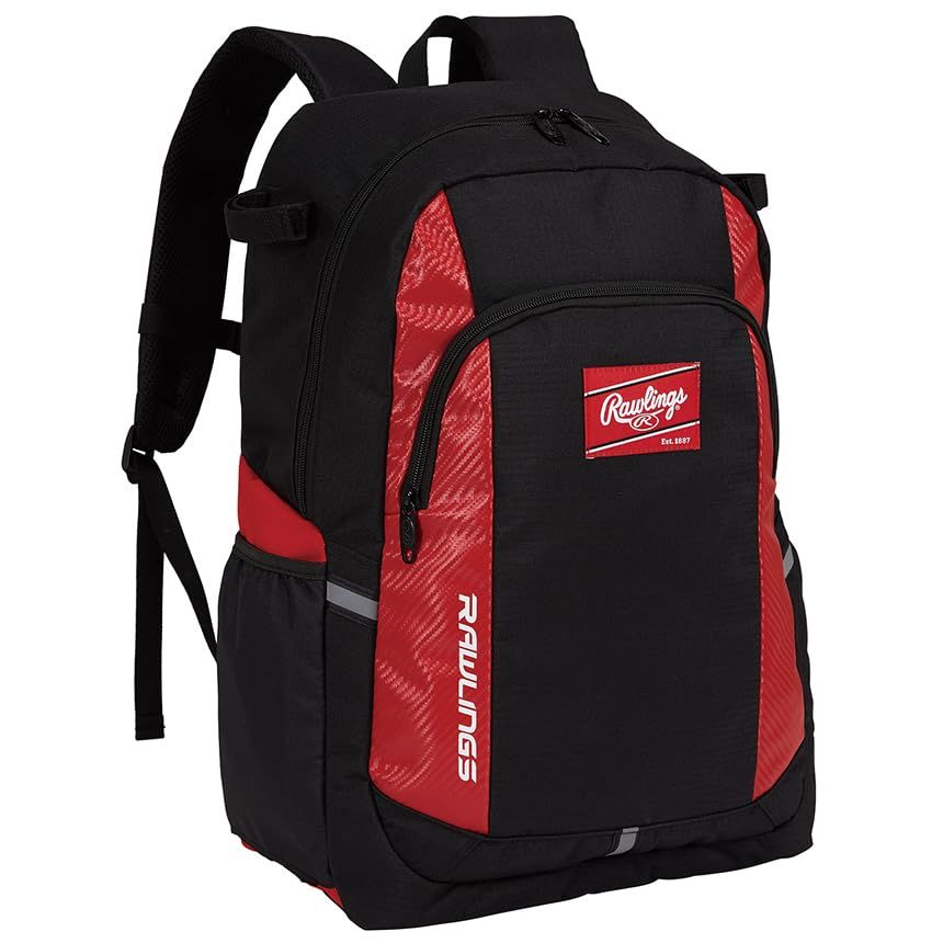 新品 ローリングス(Rawlings) 野球用 ジュニアバックパック 33L EBP15F01 ブラック/レッド