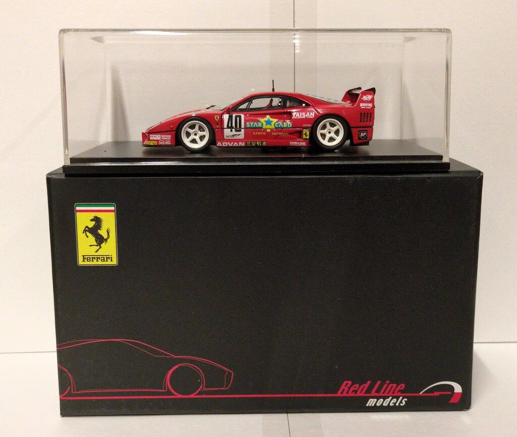 MINIMAX 1/43 Red Line/EBBRO TAISAN STAR CARD FERRARI F40 JGTC'94
