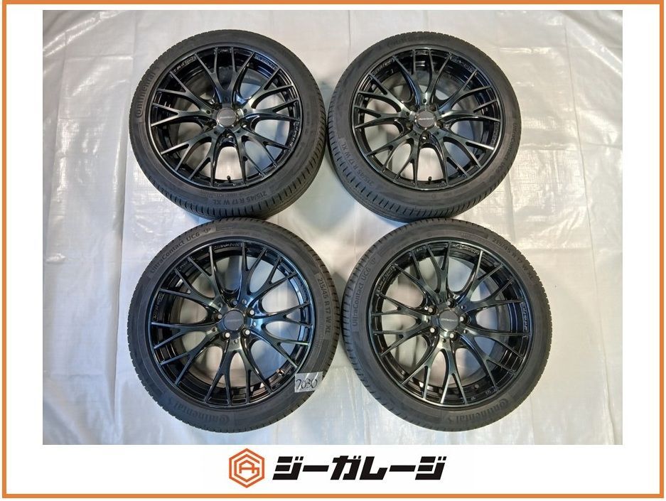 中古 ウェッズスポーツ SA20R 17インチ アルミホイール＆サマータイヤ