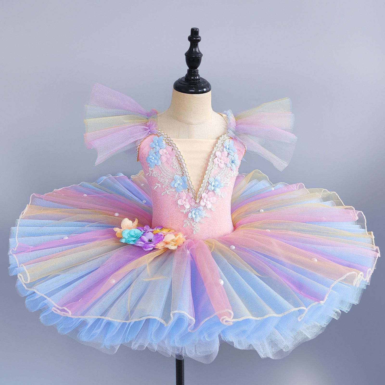 新品 未使用 子供バレエ レディース蓬蓬スカート チュチュ裙 TUTU 