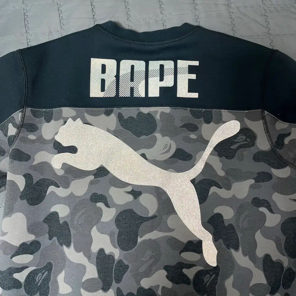 A BATHING APE アベイシングエイプ PUMA プーマ スウェット ブラック 