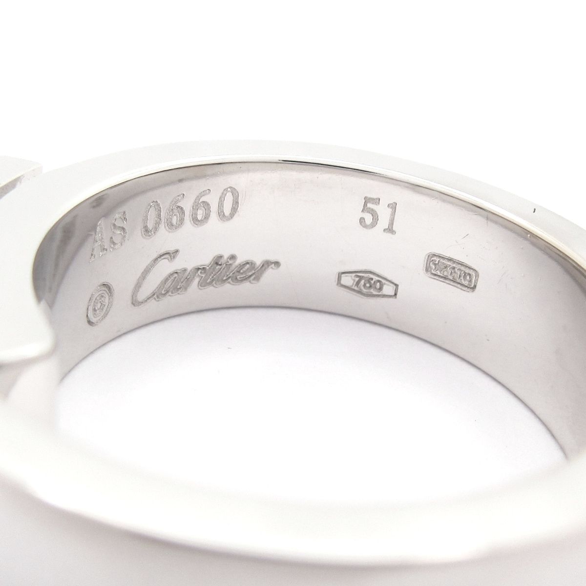 Cartier(カルティエ) リング 51美品 アニバーサリーリング K18WG 