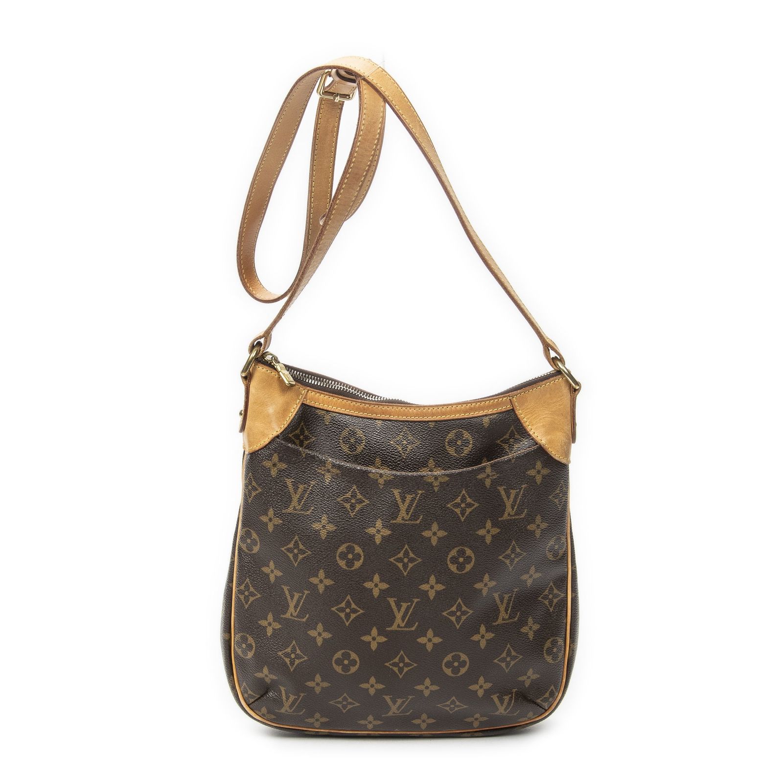 [中古] LOUIS VUITTON ルイヴィトンオデオン茶色モノグラムキャンバスAB