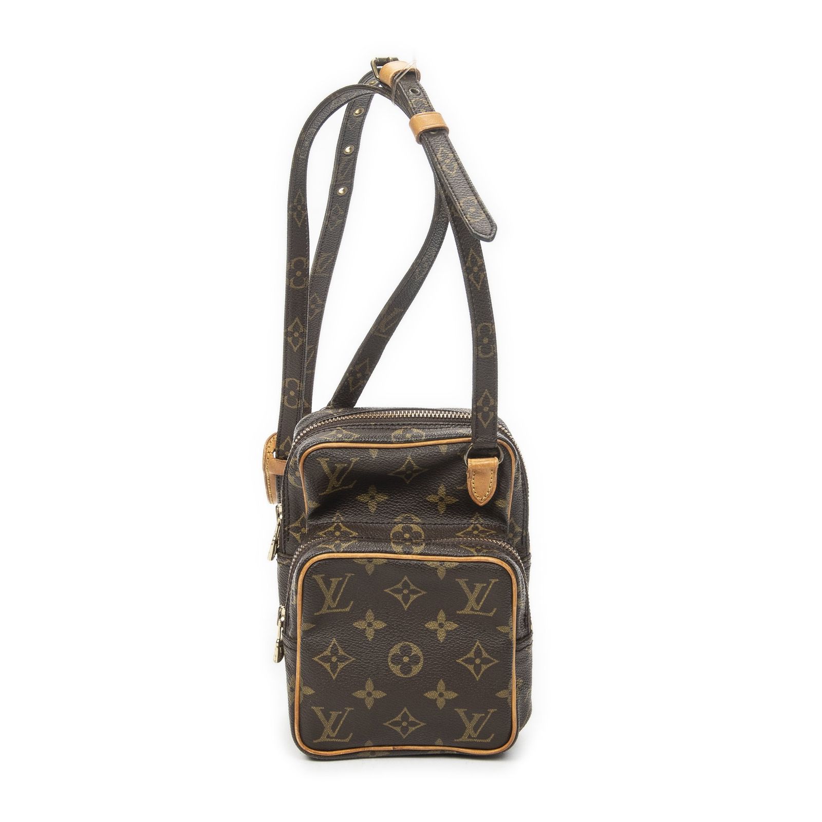 [中古] LOUIS VUITTON ルイヴィトンミニ アマゾン バッグ茶色モノグラムキャンバスAB