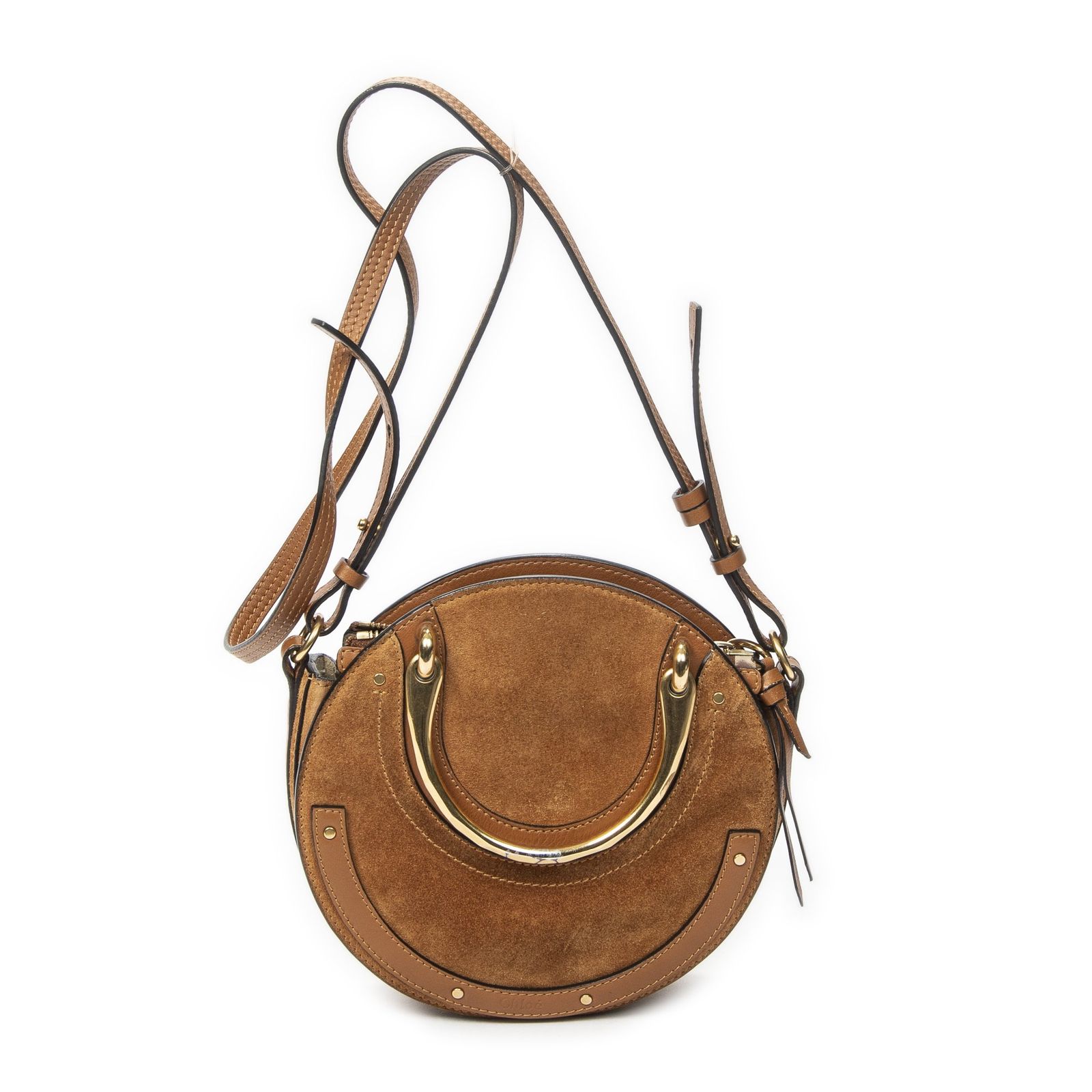 [中古] CHLOE クロエスモールフェイクロスボディタンスエードレザーAB