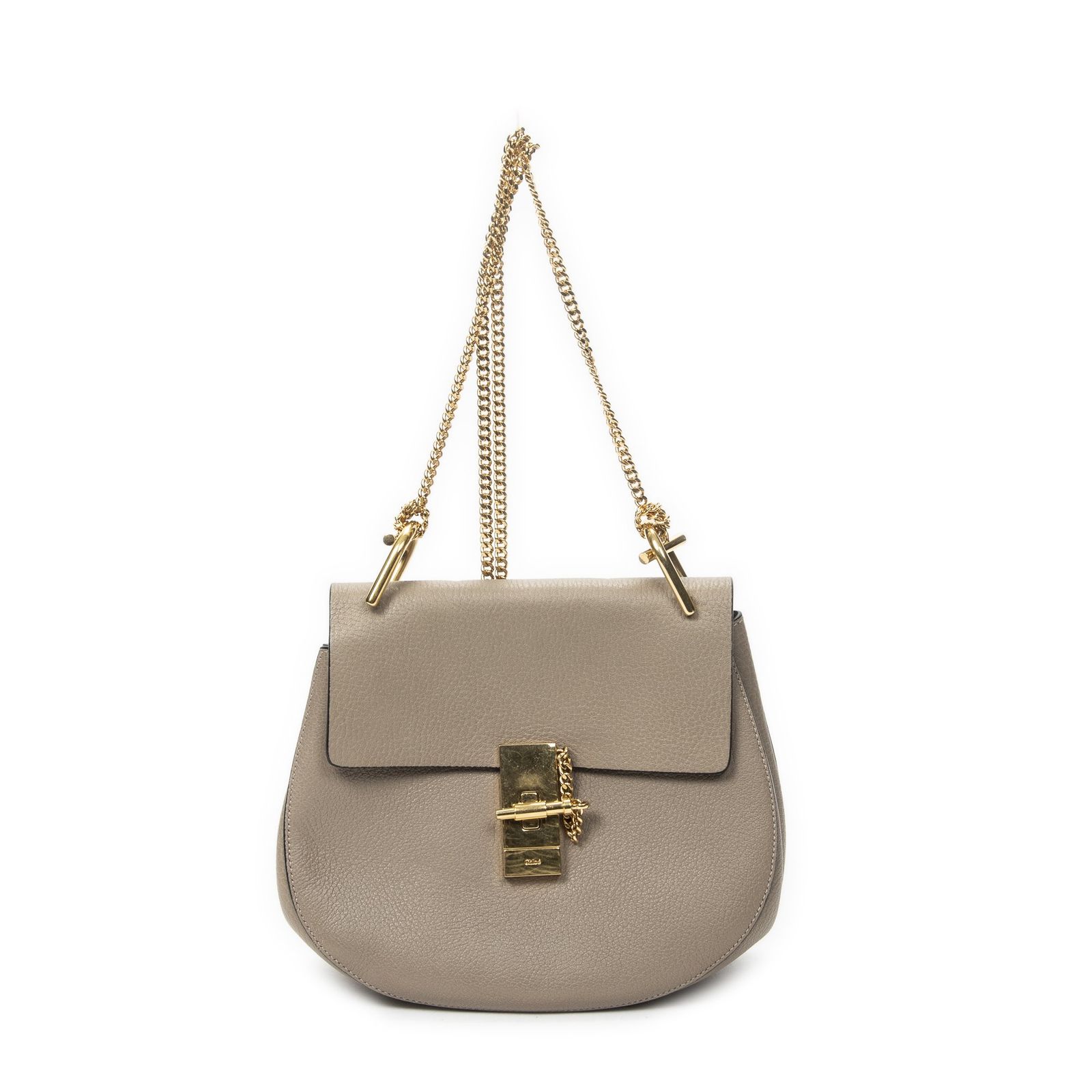 [中古] CHLOE クロエスモール・ドリューベージュグレインカーフスキンレザーA