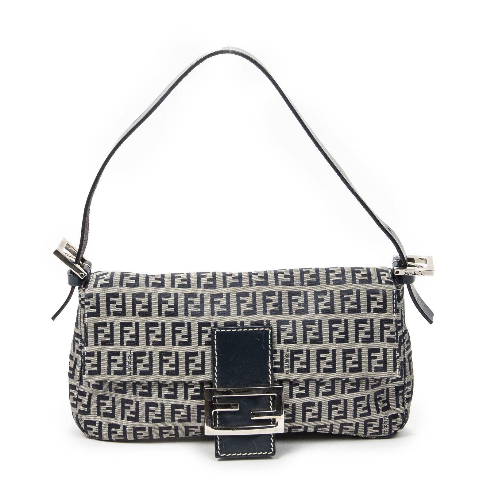 [中古] FENDI フェンディバゲットグレーズッキーノキャンバスA