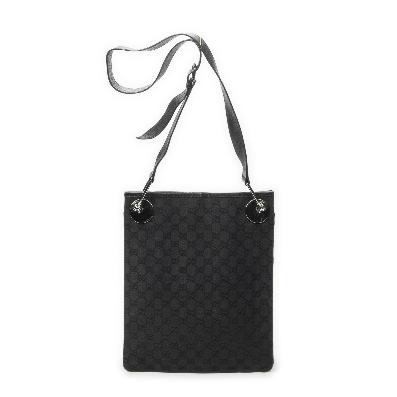 [中古] GUCCI グッチバーティカル エクリプス黒GGキャンバスA