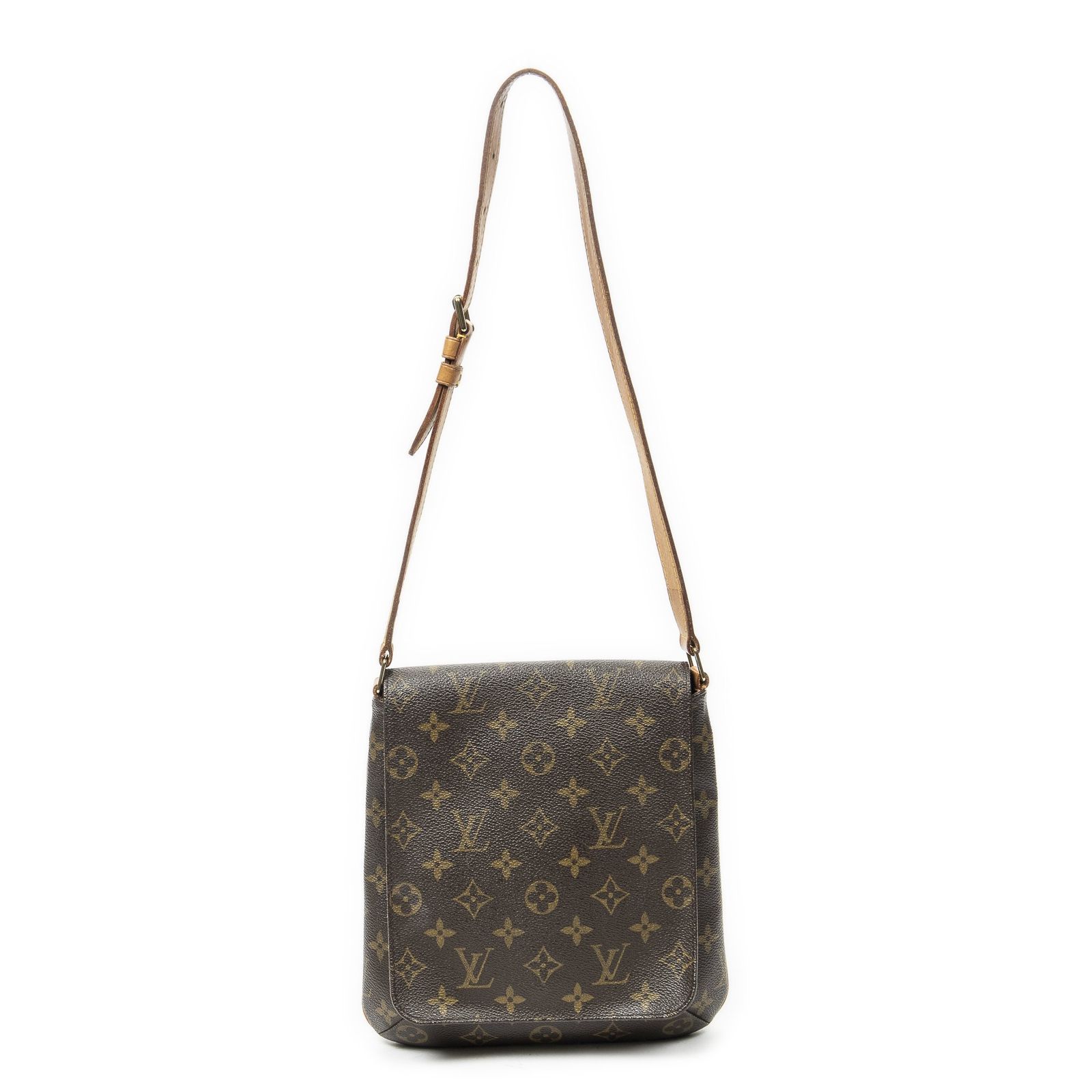 [中古] LOUIS VUITTON ルイヴィトンミュゼットサルサ茶色モノグラムキャンバスAB