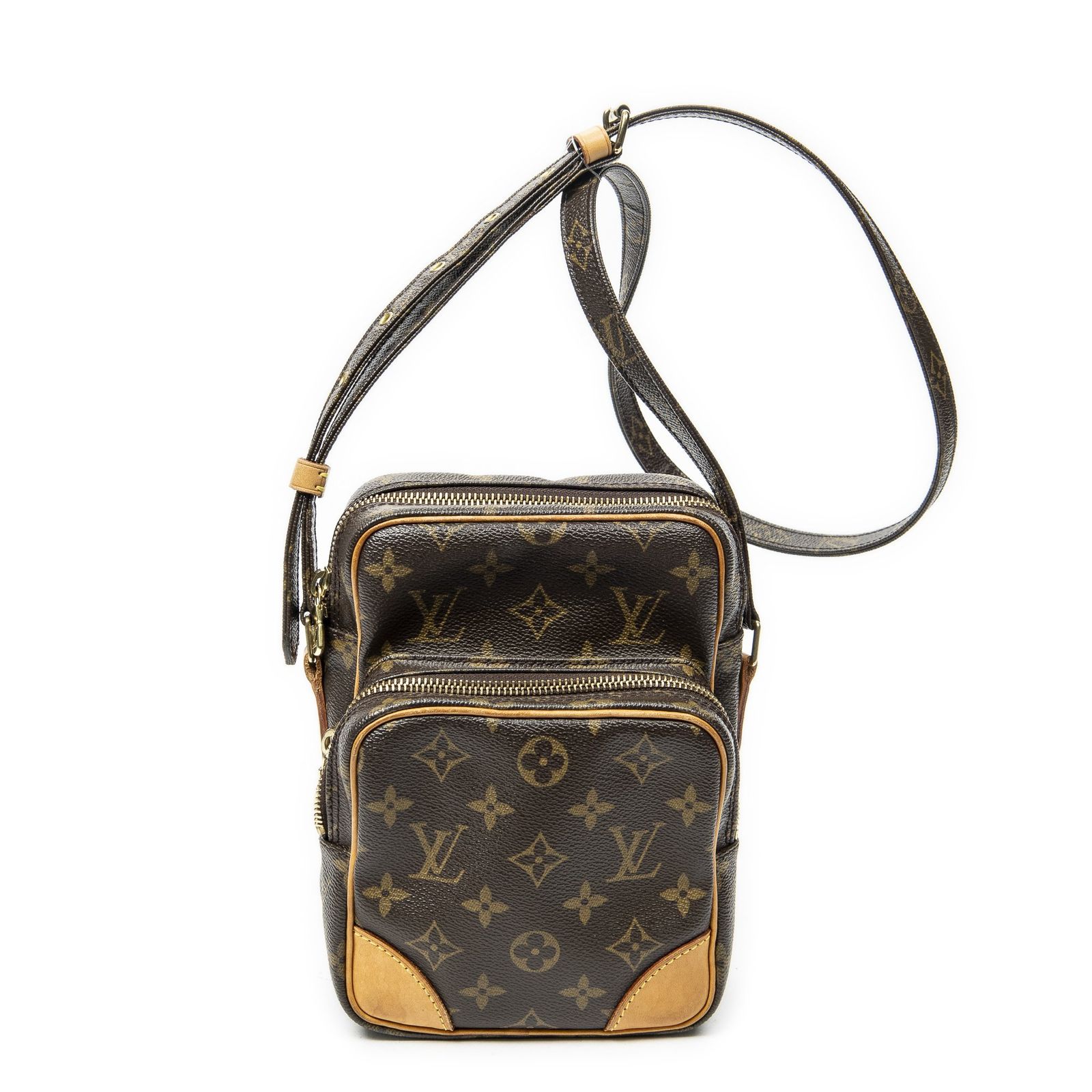 [中古] LOUIS VUITTON ルイヴィトンアマゾン茶色モノグラムキャンバスAB