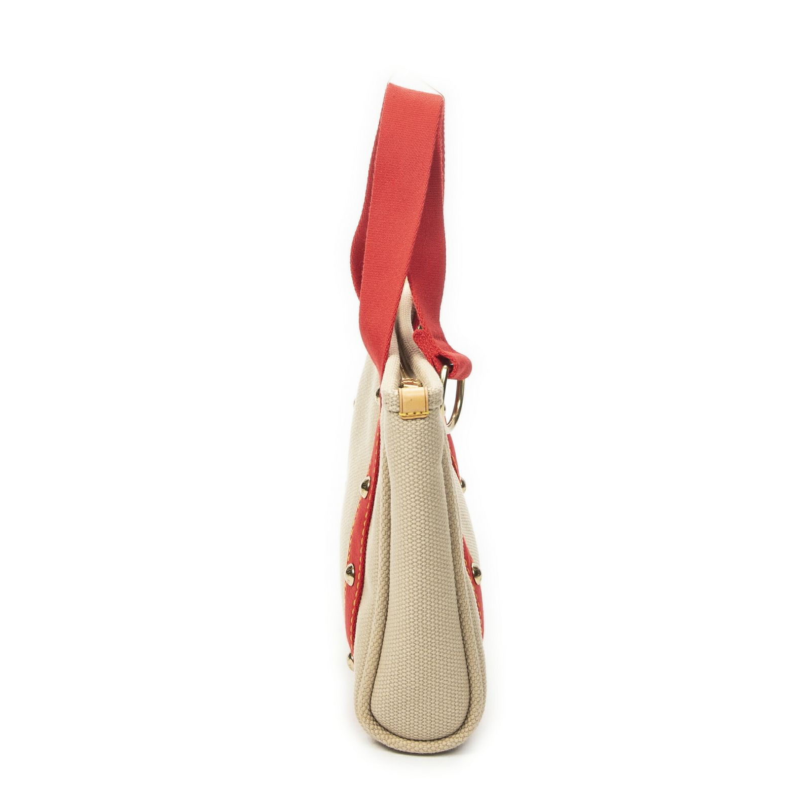 中古] LOUIS VUITTON ルイヴィトンアンティグア カバベージュ/レッド 