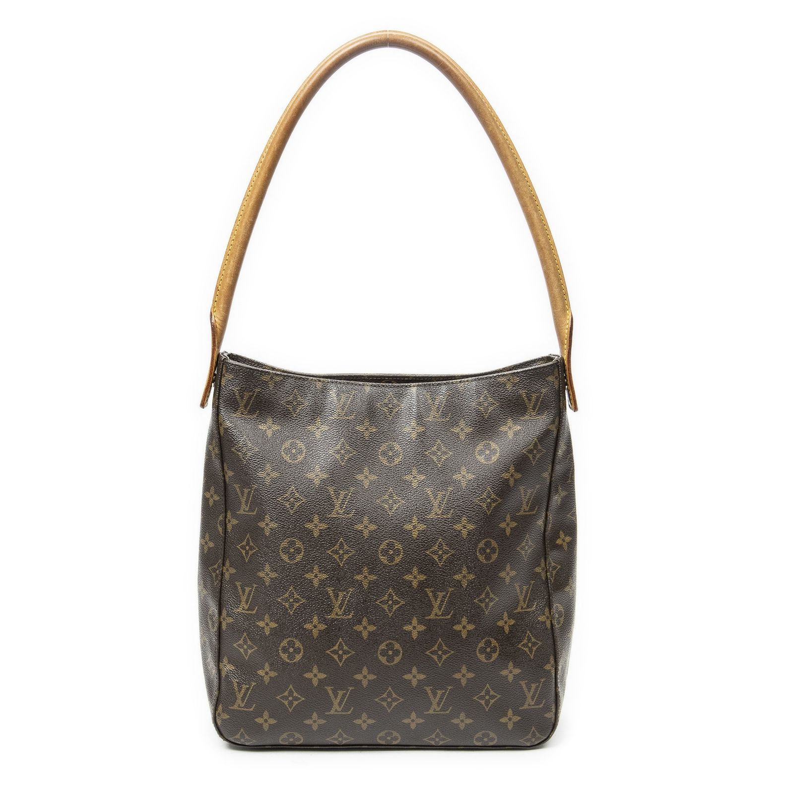 [中古] LOUIS VUITTON ルイヴィトンルーピング茶色モノグラムキャンバスAB