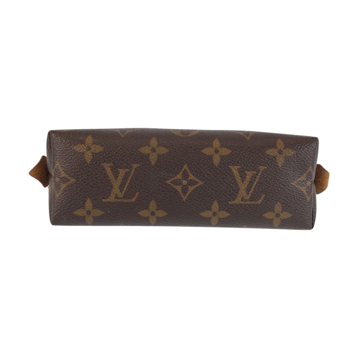 ルイヴィトン モノグラム ポシェットコスメティック PM PVC レザー 茶 LOUIS VUITTON ルイヴィトン モノグラム ポシェット コスメティックPM