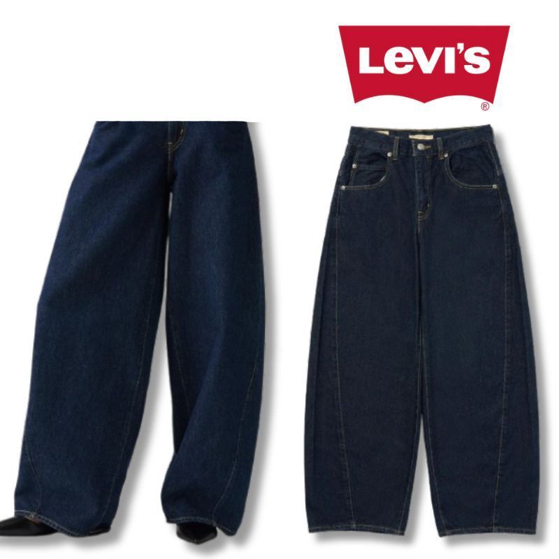 リーバイス Levi’s SUPER BAGGY バレルジーンズ デニム ダーク インディゴ DARK INDIGO レディース 003nf0001