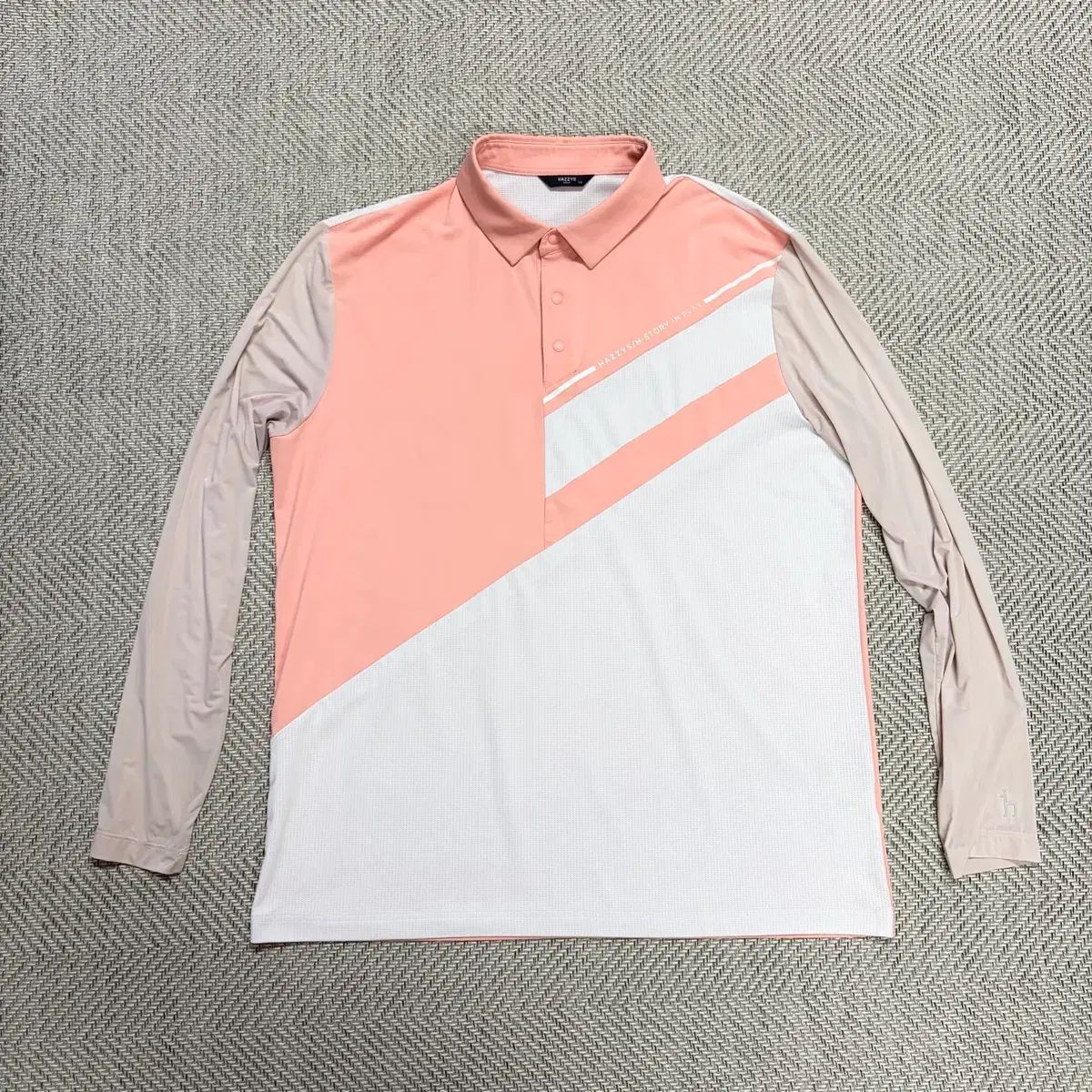 (110)HAZZYS(へジス) ゴルフ 接触冷感 ジャージ 長袖Tシャツ