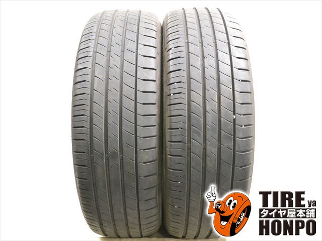 【中古 夏用】2本セット 235/55R18 100V ダンロップ ルマンV サマータイヤ 中古タイヤ