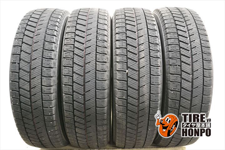 【中古 冬用】4本セット 155/65R14 75Q ブリヂストン ブリザックVRX3 スタッドレスタイヤ 中古タイヤ