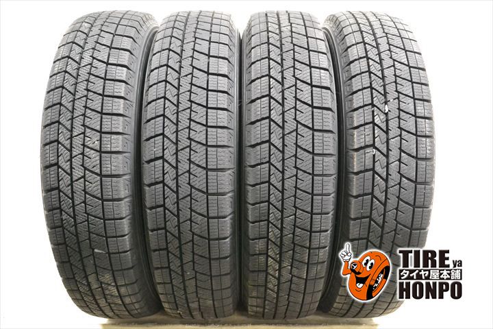 【中古 冬用】4本セット 145/80R13 75Q ダンロップ ウィンターマックスWM03 スタッドレスタイヤ 中古タイヤ