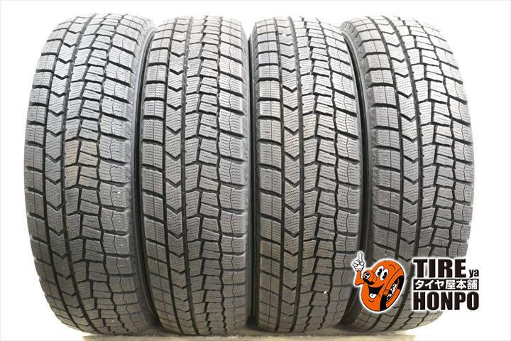 【中古 冬用】4本セット 165/65R15 81Q ダンロップ ウィンターマックスWM02 スタッドレスタイヤ 中古タイヤ