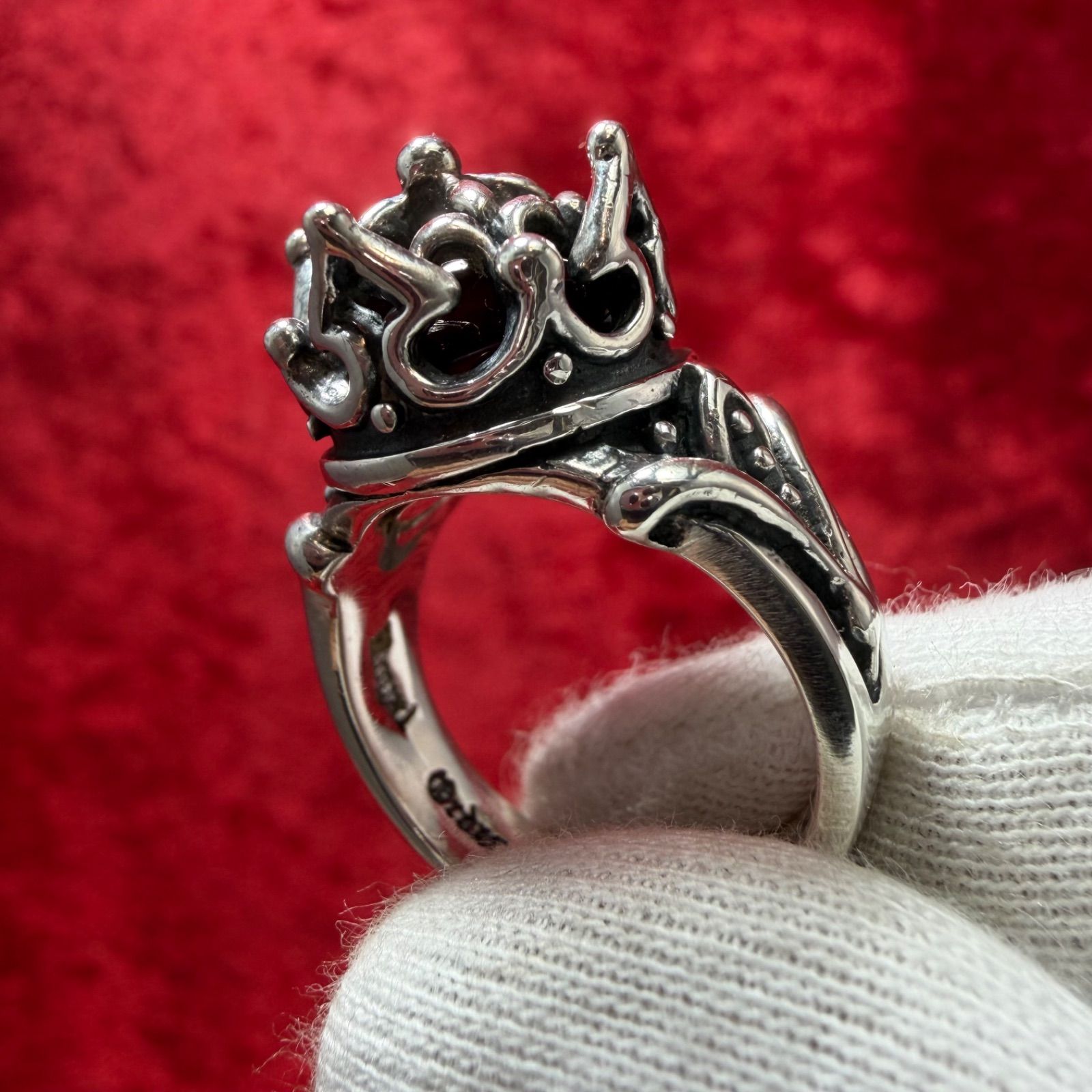 美品 クラウン リング14号 レッド ロイヤルオーダー/ROYALORDER - メルカリ