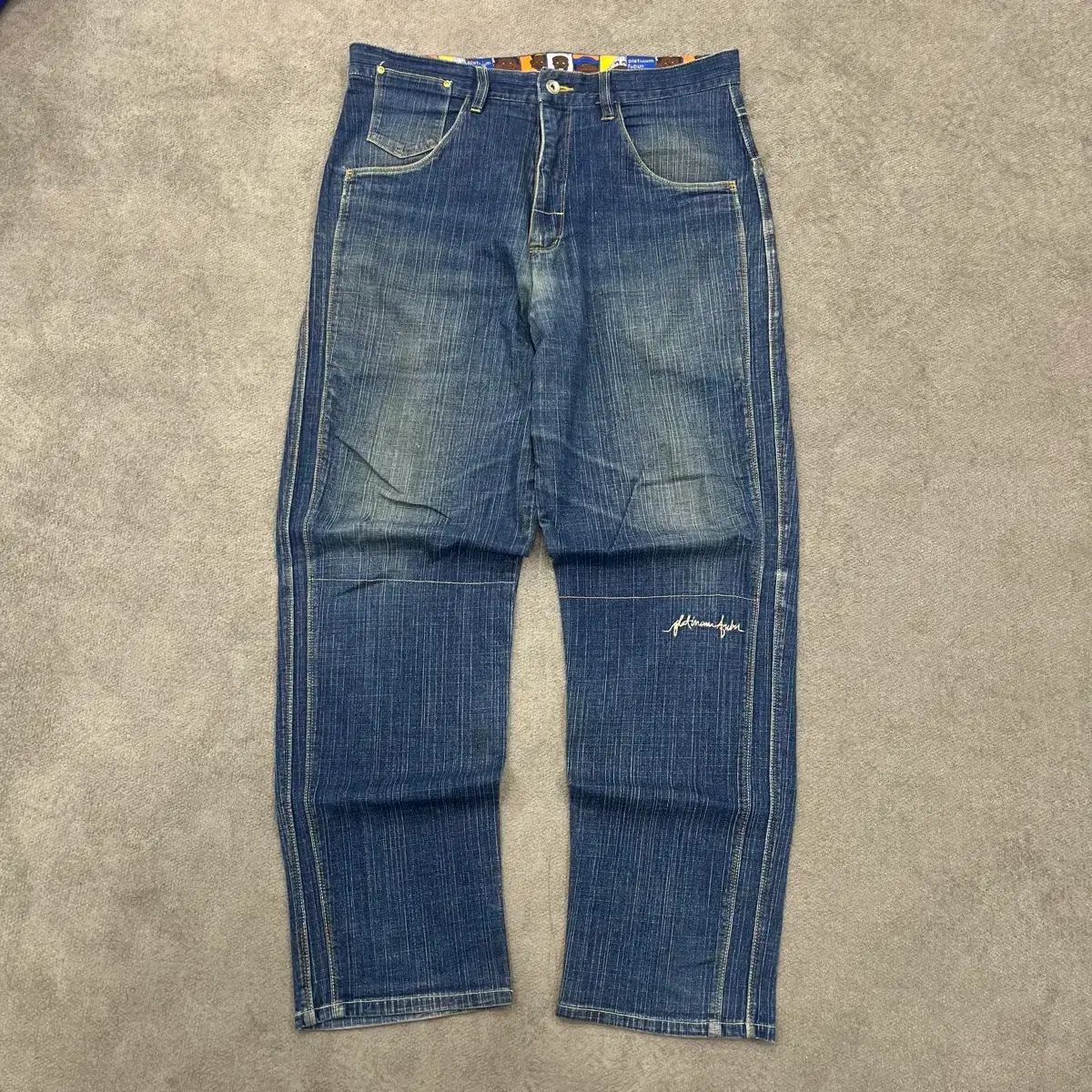 36 プラチナ FUBU(フブ) 00s オールドスクール ヒップホップ バギー 