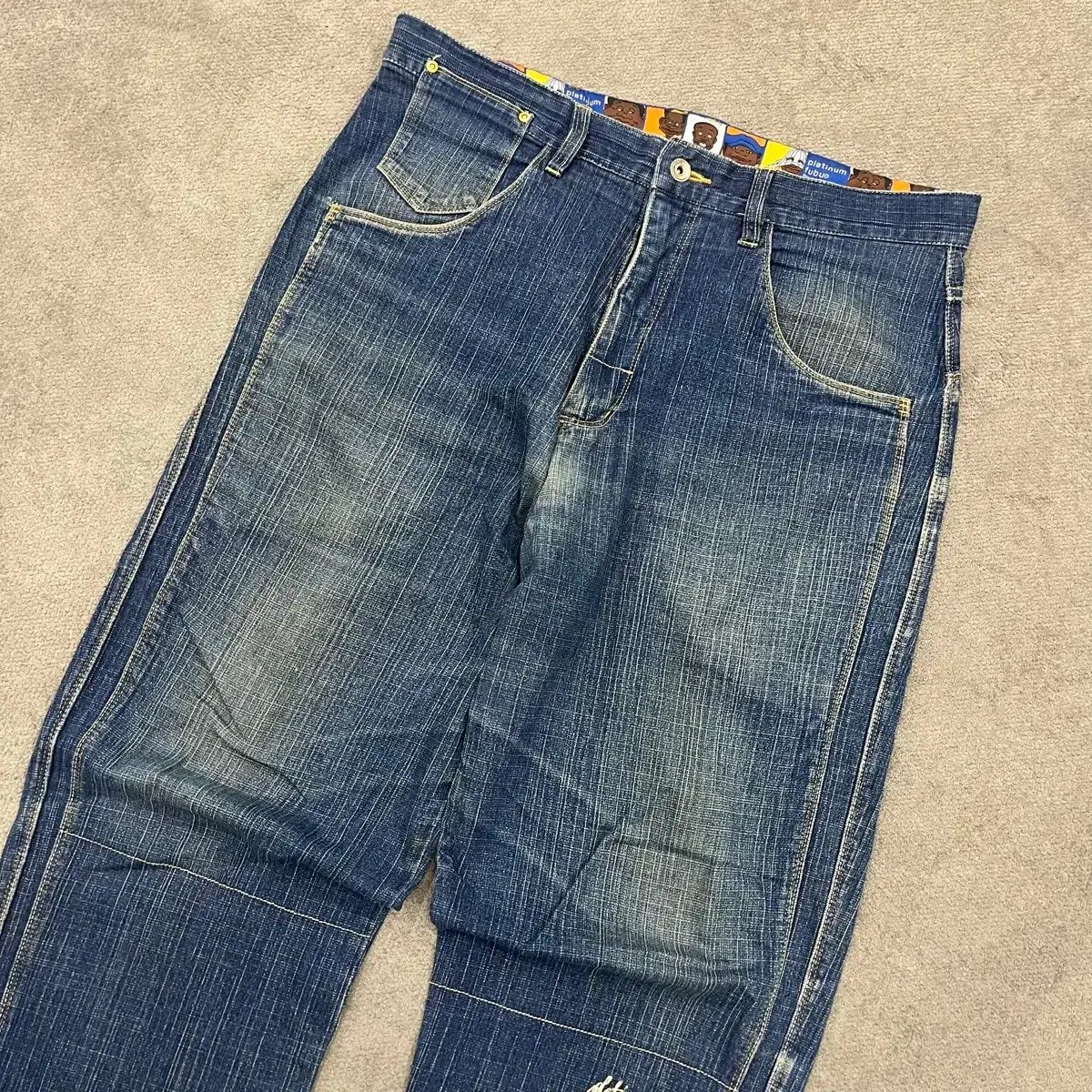 36 プラチナ FUBU(フブ) 00s オールドスクール ヒップホップ バギー