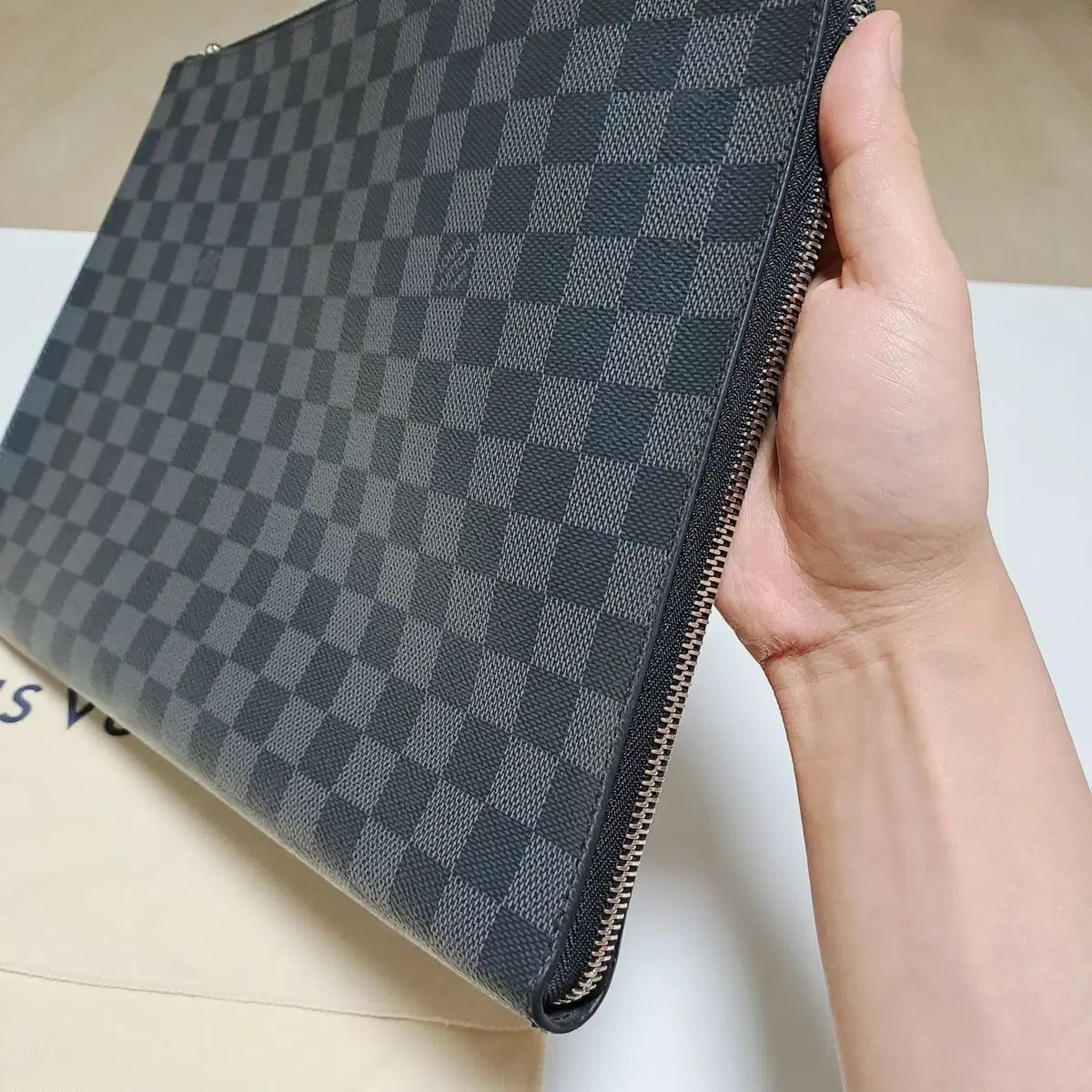 100% 正規品 Louis Vuitton ルイヴィトン ポシェット ダミエ クラッチ 