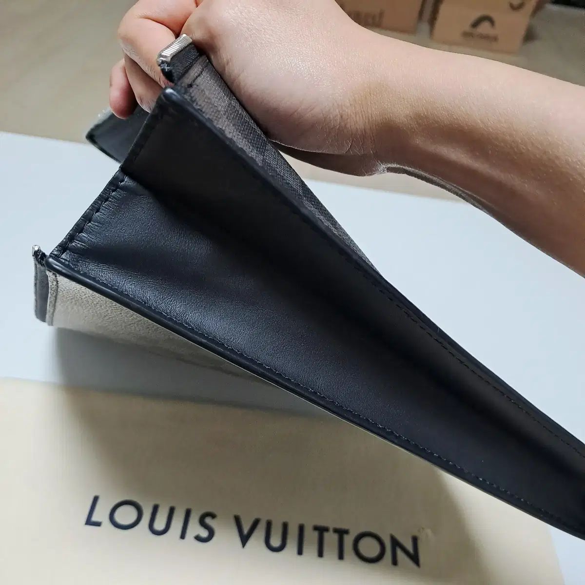 100% 正規品 Louis Vuitton ルイヴィトン ポシェット ダミエ クラッチ 