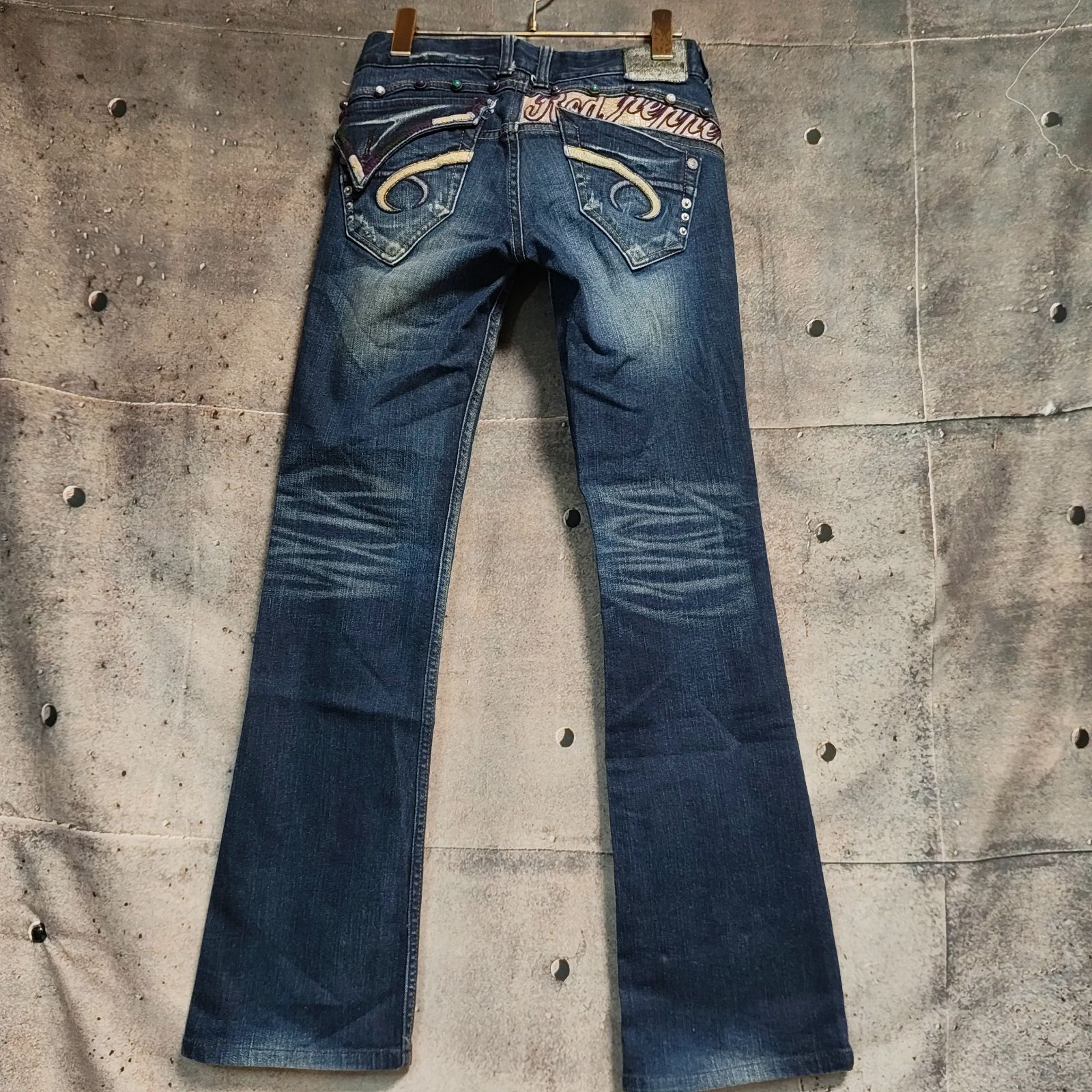 00s RED PEPPER Y2K flare denim pants ローライズ 微フレア 平成