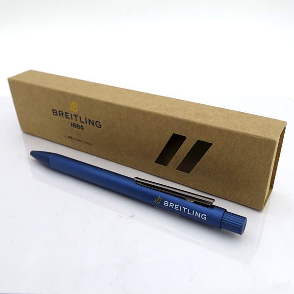 BREITLING ブライトリング　ボールペン　非売品　ノベルティ　希少 BREITLING / ブライトリング ◇ボールペン ノベルティ ブルー プッシュ