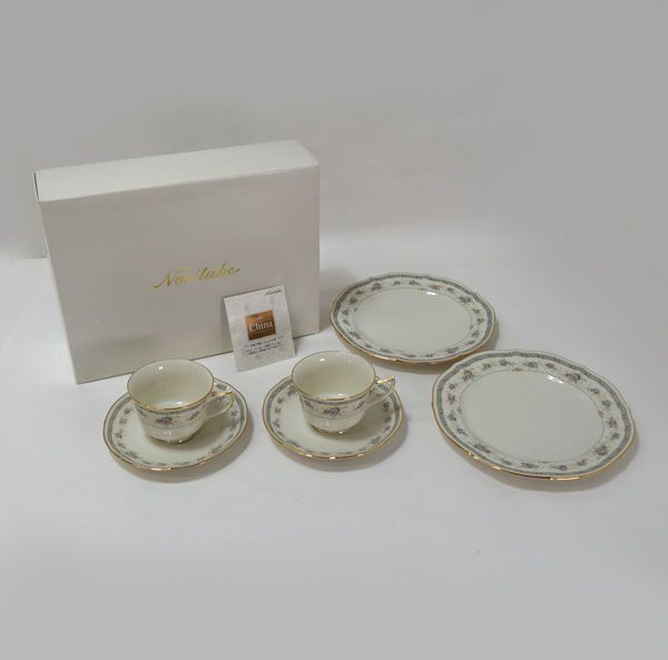 Noritake / ノリタケ ◆ノリタケ/GREELAY ティーセット（C&S・プレート各2） TP9663/7362 ギフト【未使用】