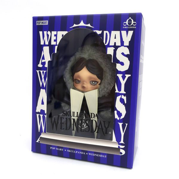 POP MART　/　ポップマート SKULLPANDA x Wednesday ぬいぐるみ ネヴァーモア学園制服バージョン 趣味雑貨【未使用】 