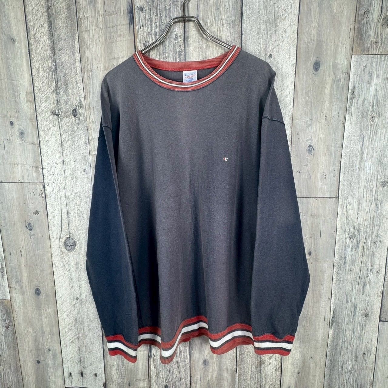 Champion チャンピオン フェード ネイビー REVERSE WEAVE T-SHIRT 