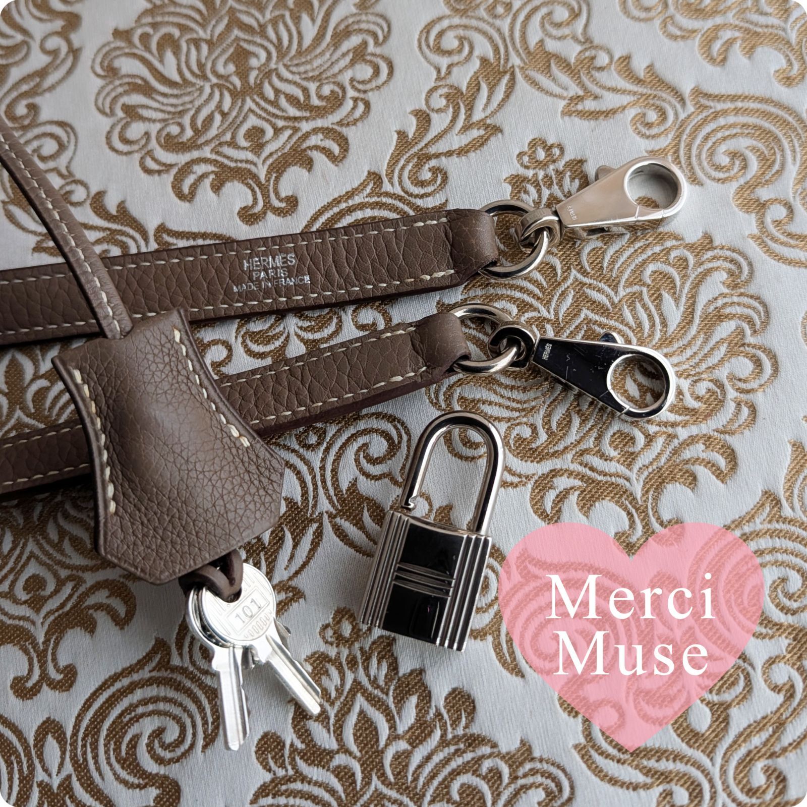 ❤お得なお品❤ボリード31 エトゥープxシルバー金具 エルメス □K刻印 