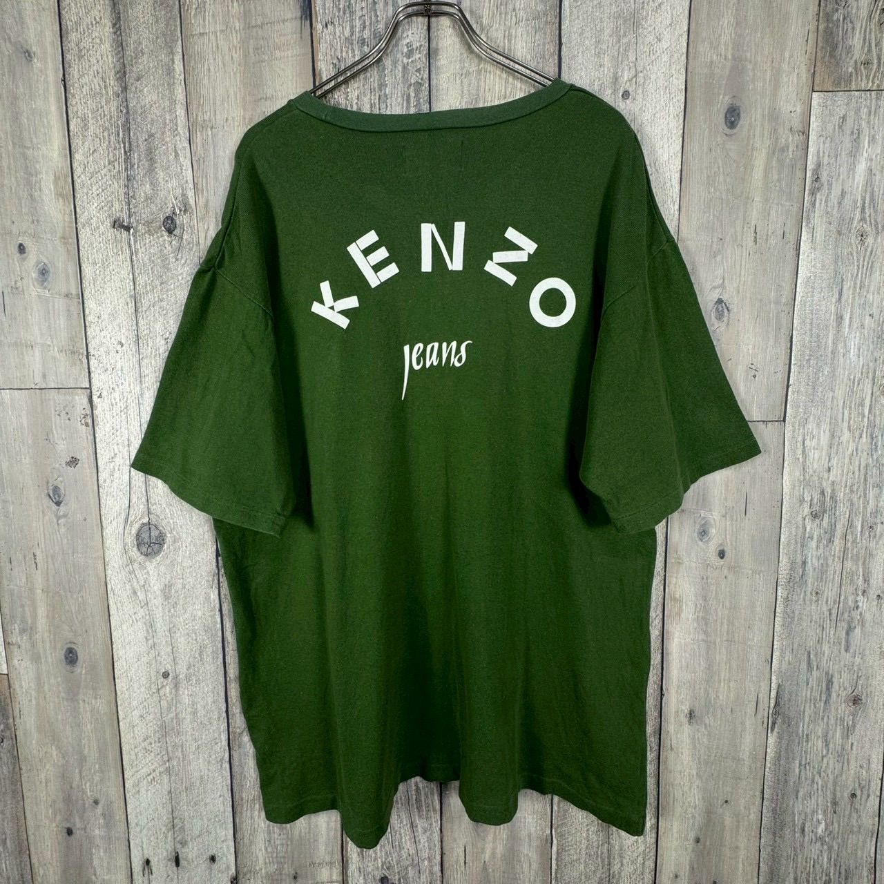 OLD KENZO JEANS 90s ケンゾー ジーンズ 葛飾北斎タグ グリーン 緑 